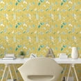 thumbnail image 3 of Ambesonne Yellow Chevron Peel & Stick Wallpaper for Home, Herringbone Art, 13"x36", Pale Blue Mustard, 3 of 6