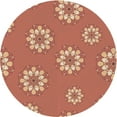 thumbnail image 1 of Ahgly Company Machine Washable Indoor Round Transitional Grapefruit Red Area Rugs, 5' Round, 1 of 7