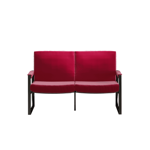 Retro Double Sofa Chair Comfortable Cushion Armchair, Living Room