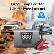 GCZ 3000A Peak Portable Jump Starter with Air Compressor 150PSI, Battery Booster for All Gas & 6.5L Diesel Engine, 20000mAh Power pack with Dual Cylinder & LED Display & Flashlight