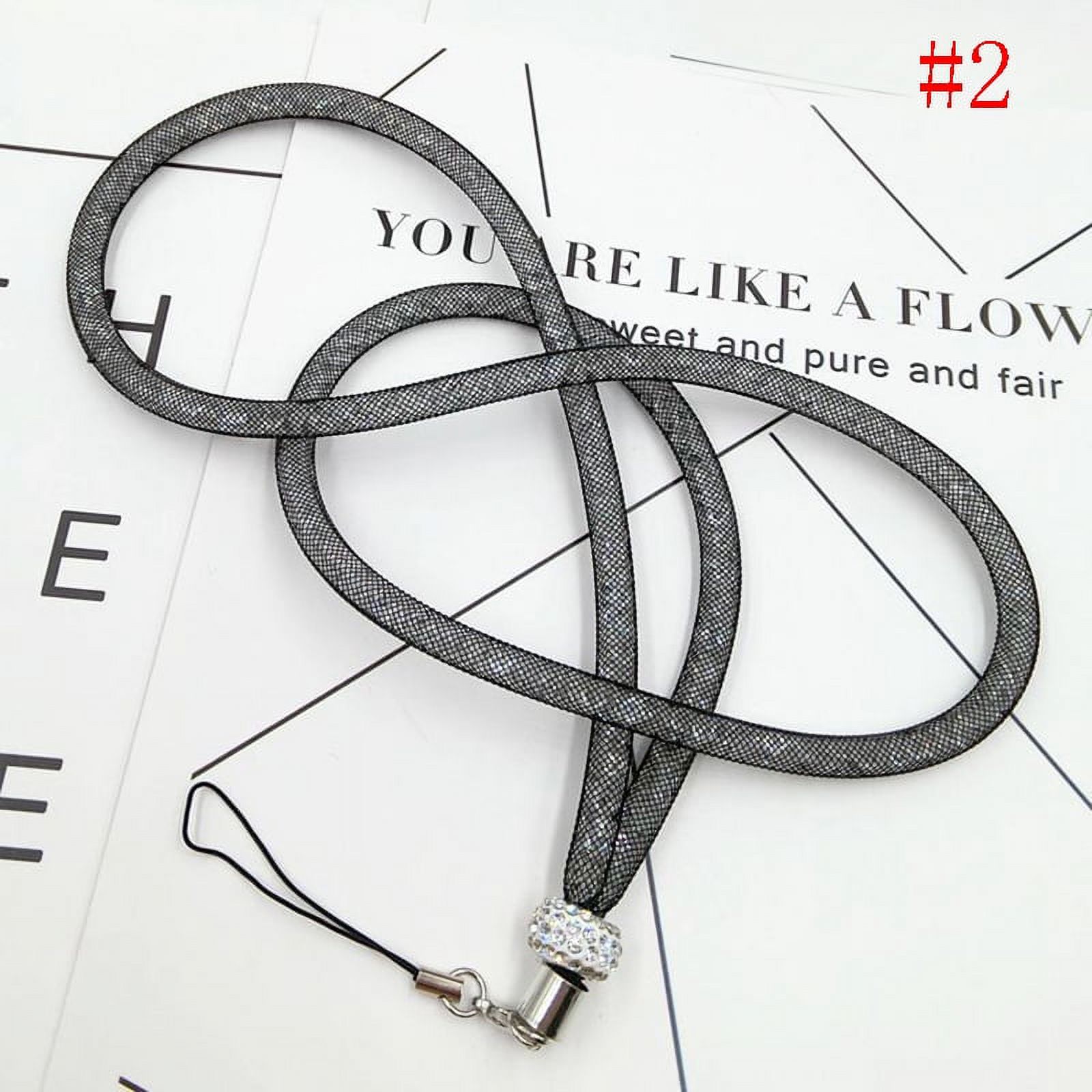 New Multi-function Lanyard Rope Long Lanyard Crystal Lanyard Hanging Neck Variety Of Color Mobile Phone Shell Accessories G3E8