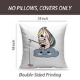 thumbnail image 2 of LALILO Throw Pillow Covers Cute Unicorn Art Cartoon Nursery Cushion Cover 18" x 18", 753 Pack, 2 of 6