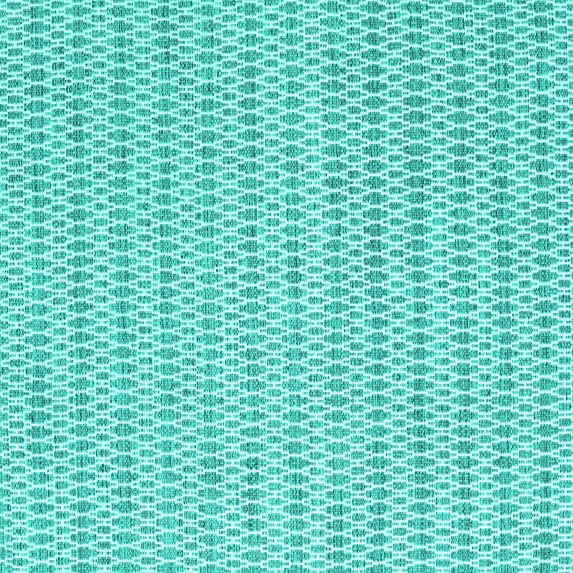 Ahgly Company Machine Washable Indoor Square Abstract Turquoise Blue Contemporary Area Rugs, 6' Square