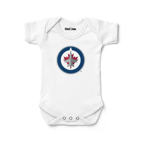 Newborn & Infant Chad & Jake White Winnipeg Jets Logo Bodysuit