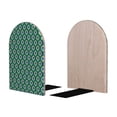 thumbnail image 2 of Hirioo Peacock'S Tail for Bookends Decorative Bookends for Shelves for Home or Office, Non-Slip Base, 2 of 8