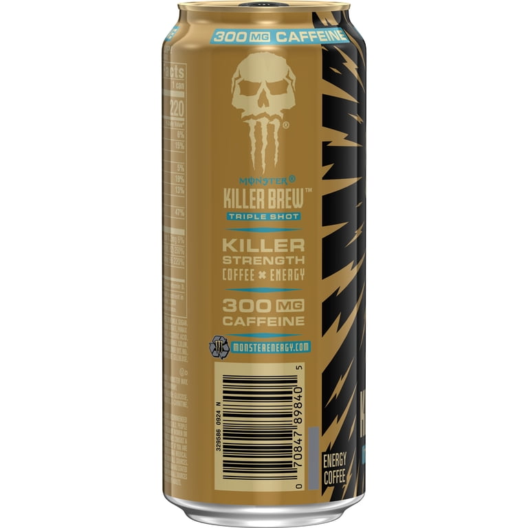 Java Monster Killer Brew, Mean Bean, Coffee + Energy Drink