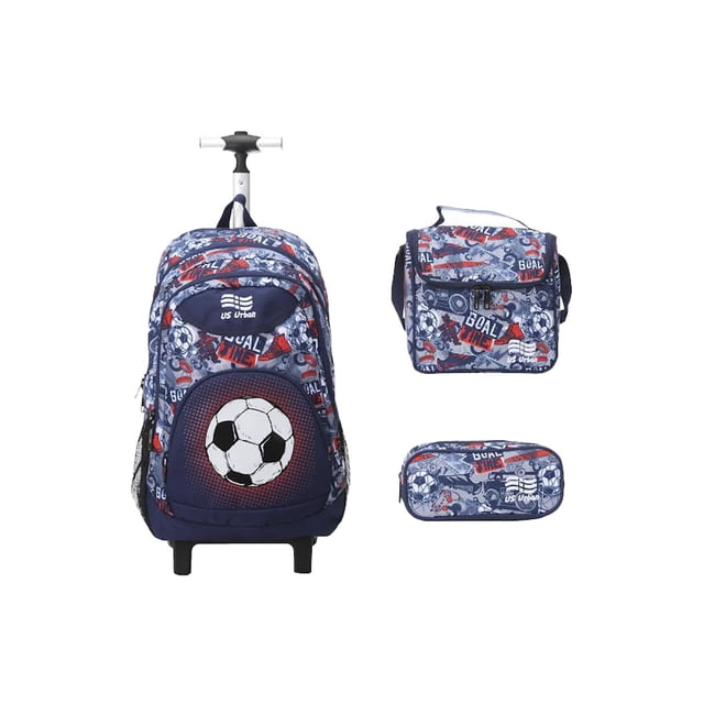 Juego escolar niño de 3: carrito, lonchera y lapicera