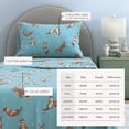 thumbnail image 3 of Great Bay Home Christmas Flannel Sheet Set - 100% Turkish Cotton - Double Brushed - Queen, Otters in Snow, 3 of 6