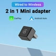 thumbnail image 2 of 2-in-1 Wireless CarPlay-Android Auto Converter Bluetooth/WiFi Automatic Connection Supports Original Car Control Plug and Play CarPlay Box Car Adapter, 2 of 7