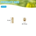 thumbnail image 2 of Uxcell Brass Threaded Insert Metric Knurled Nuts Heat Set Insert for Industrial Projects and Electronics 20 M1.4x6x2.3 mm, 2 of 6