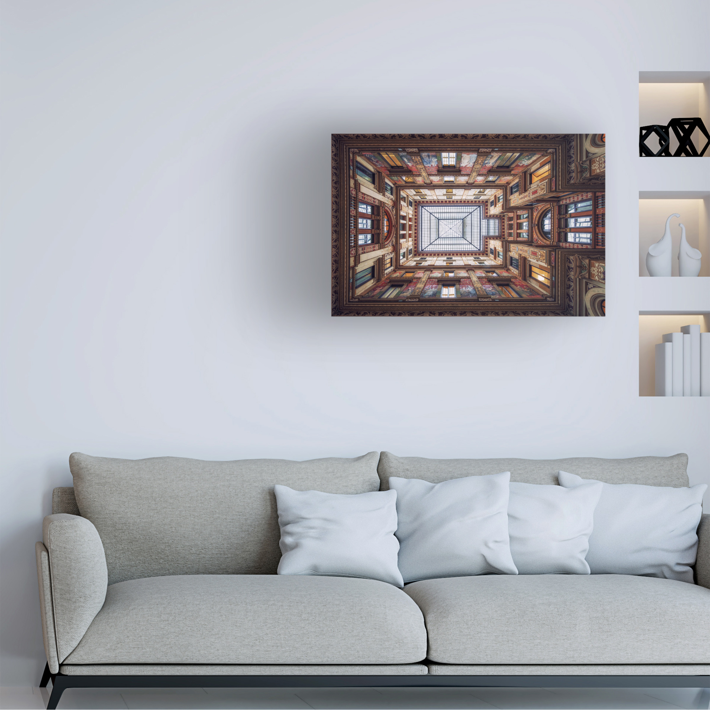 Massimo Cuomo 'Galleria Sciarra, Rome' Canvas Art