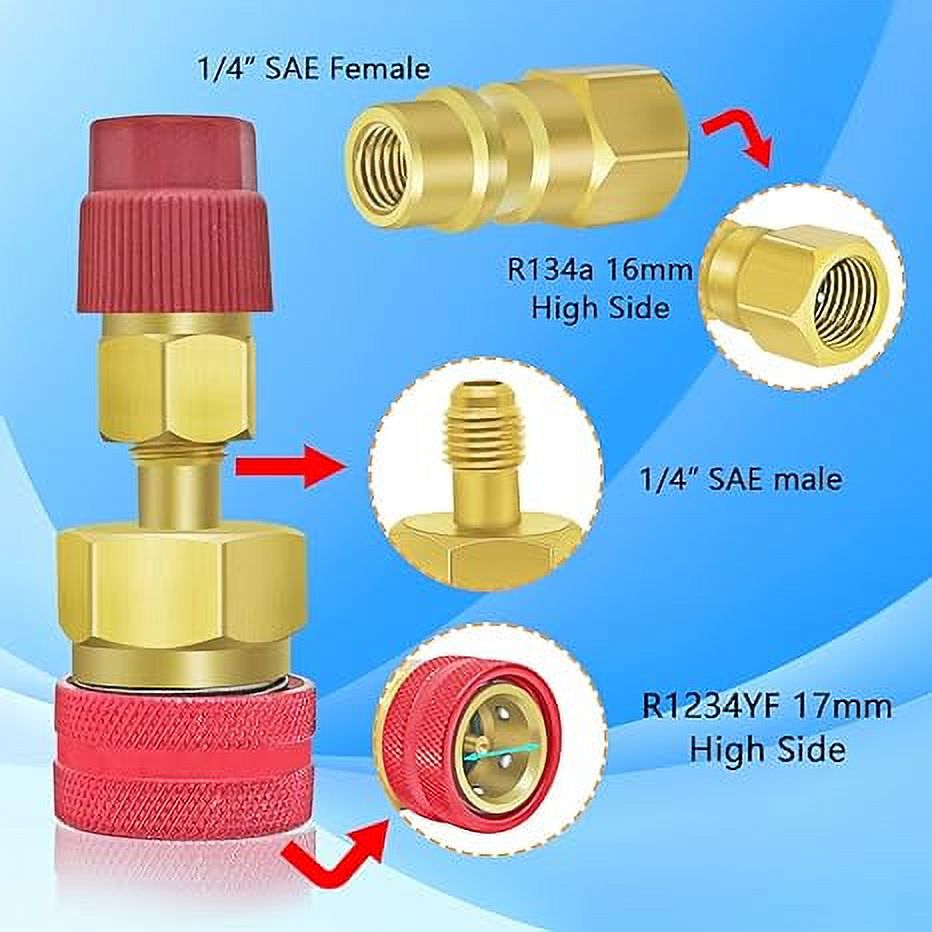 Mastercool R134a To R1234yf AC Manifold Gauge Conversion Kit (MAS63736K)