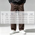 thumbnail image 5 of Diufon Cargo Pants for Men Elastic Waist Drawstring Straight Leg Loose Outdoor Hiking Pants with Multi Pockets, 5 of 9