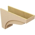 thumbnail image 5 of 11"W x 33"D x 22"H Classic Helena Rough Cedar Woodgrain TimberThane Corbel, Primed Tan, 5 of 6