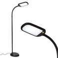 thumbnail image 1 of Brightech Litespan Lampe LED Super Lumineuse pour Lecture et Artisanat - Lumière de Cils Dimmable avec 3 Couleurs de Lumière Incl. Lumière Naturelle - Lampe à Col de Cygne Réglable pour Bureaux - Noir, 1 of 4