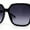 Black Smoke, variant on Womens Thin Plastic Oversize Butterfly Designer Sunglasses Black Smoke