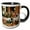 Black/White, variant on 3drose, the Marriage at Cana by Master of the Retable of the Reyes Catolicos, 11oz Two-tone Yellow Mug
