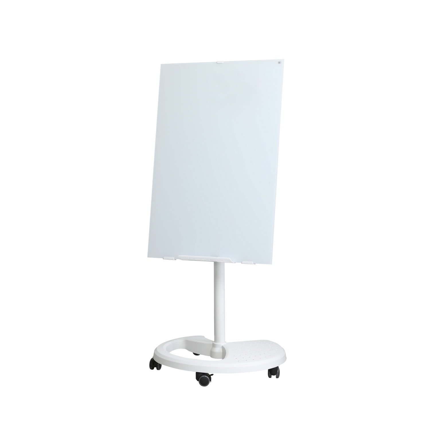 Removable Adjustable Height Tempered Glass Whiteboard, 36" x 24"
