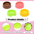 thumbnail image 3 of 4 PCS Pet Plastic Bowls Dog and Cat Supply Plastic Food Feeding Water Dish Bowl Feeder - type:style6, 3 of 5