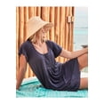 thumbnail image 4 of Swim 365 Women's Plus Size Box-Pleat Cover Up, 4 of 5