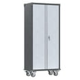 thumbnail image 5 of SUPEER 71" H Metal Rolling Storage Cabinet with Multi Use Pegboard, Large Steel Utility Toolchest Cabinet with Adjustable Shelves & Locking Doors - Garage Cabinets for Tool Storage, Assemble Required, 5 of 12