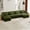 Olive green, variant on AOOWOW Home Contemporary L-Shaped Velvet Reclining and Deep Seat Modular Sectional Sofa with 4 Pillows, Cream