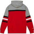 thumbnail image 3 of Men's Mitchell & Ness Red Ohio State Buckeyes Head Coach Pullover Hoodie, 3 of 4