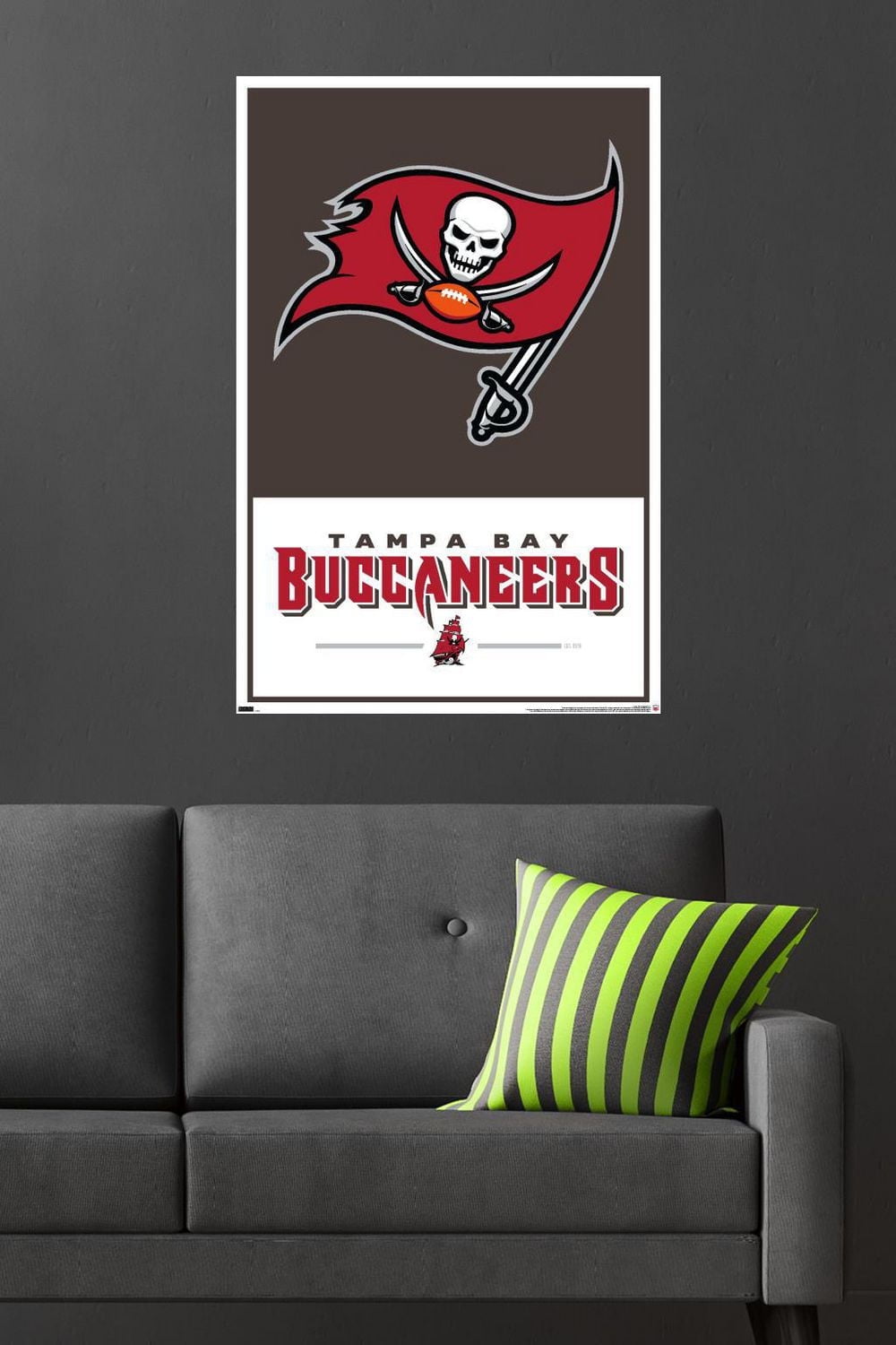 NFL Tampa Bay Buccaneers - Logo 21 Wall Poster, 22.375" x 34"
