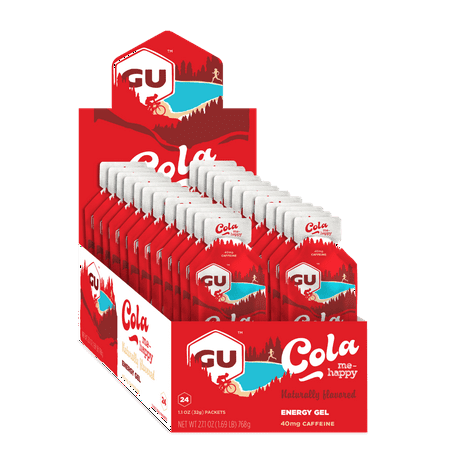 GU Energy Original Sports Nutrition Energy Gel - Cola Me Crazy (24-Count)