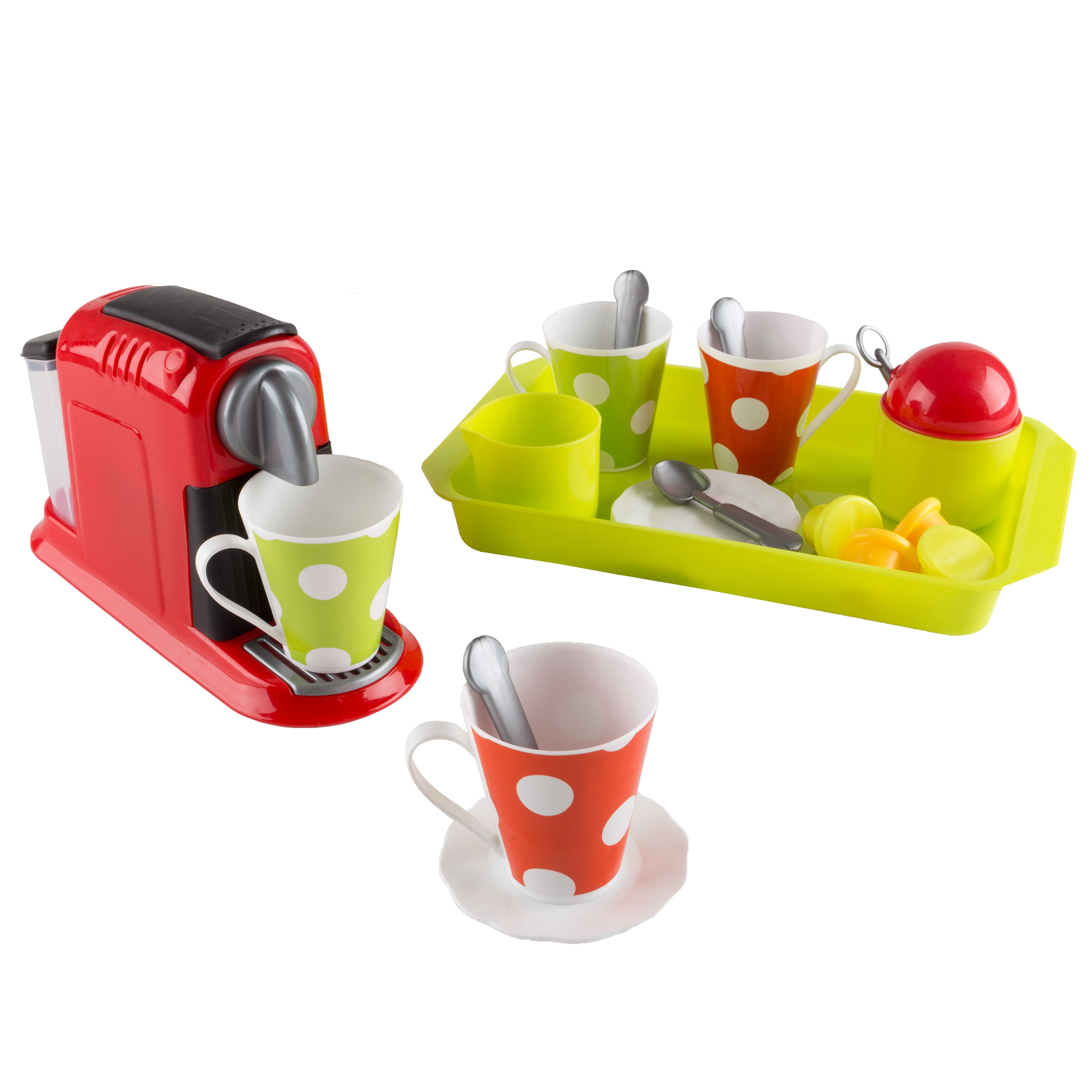 Coffee Maker Toy Set- Pretend Kitchen Appliance by Hey! Play!