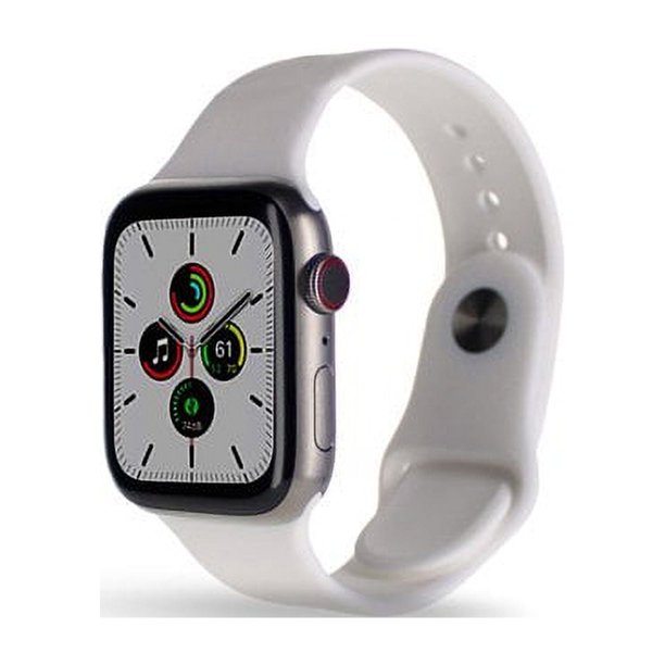 Apple Watch 7 (GPS + Celular, 45 Mm) - Caja de Titanio Plateado - Correa Deportiva Plateada (Reacondicionado)