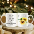 thumbnail image 3 of Bible Verse Mug for Women & Men Sunflower Scripture Mug, Sunflower Christian Coffee Cup, Inspirational Gift for Family, Friends, Brothers And Sisters Ceramic Coffee Mug 11oz, 3 of 7