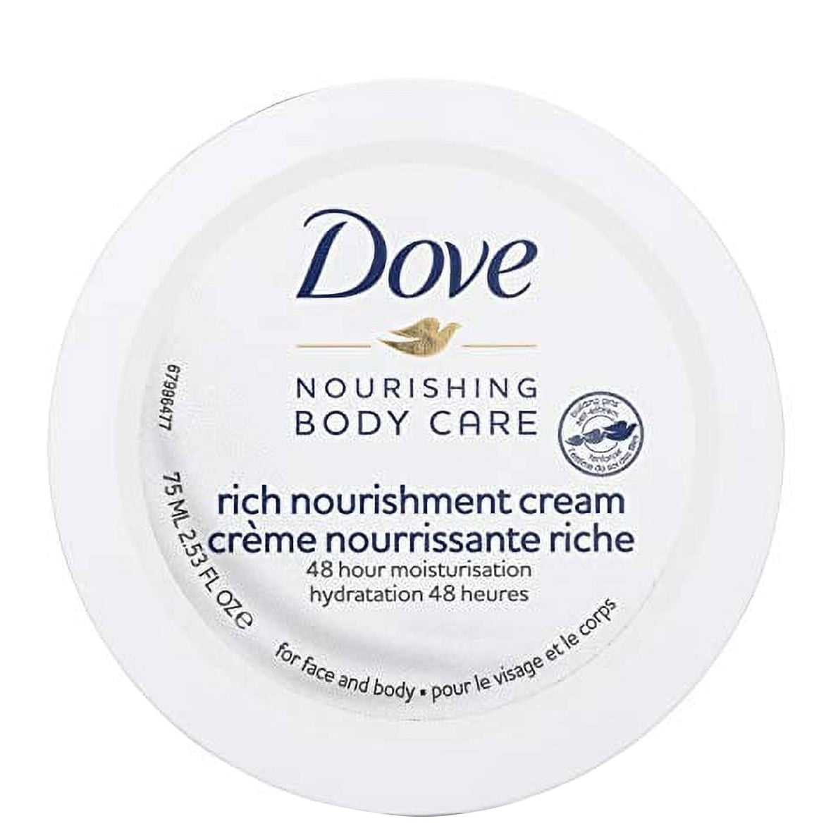 Dove Nourishing Body Care Face, Hand Body Rich Nourishment Cream Extra Skin with 48 Hour Moisturization OZ)