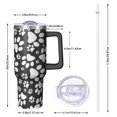 thumbnail image 2 of OBREWU Black Paw Tumbler with Handle and Lid,Black Paw 40oz Double Wall Vacuum Insulated Tumbler,Cups Gift for Women and Men, 2 of 7