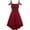 Red, variant on Lolmot Women Halloween Vintage Gothic Punk Dress Sleeveless Off Shoulder Cami Bandage Solid Color High Low Hem Dress Y2K Dress