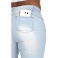 thumbnail image 2 of Cover Girl Jeans Juniors Low Rise Waisted Butt Shaping Skinny Light Blue Size 7, 2 of 5