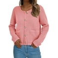 thumbnail image 3 of PRETTYGARDEN Women's Knit Cardigan Sweaters Fall Fashion Long Sleeve Open Front Button Down Trendy Casual Sweater Jacket, 3 of 8