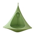 thumbnail image 1 of Vivere Polyester/Cotton Double Cacoon Hanging Chair - Leaf Green, 1 of 2