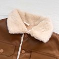 thumbnail image 2 of Vedolay Girl's Tops Kids Hooded Coat Lightweight Winter Thicken Warm Jacket,Coffee 6-12 Months, 2 of 5