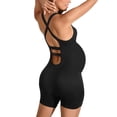 thumbnail image 6 of Taqqpue Women' s Maternity Bodysuit Sleeveless Shorts Jumpsuit Square Neck Tank Top for Pregnancy Workout Romper Pregnancy Yoga Ribbed One Piece Seamless Tank Top Jumpsuit S-XL, 6 of 6