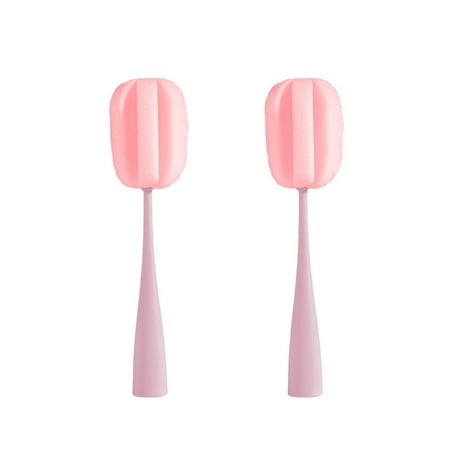 

2Pcs Kitchen Wineglass Bottle Coffee Tea Glass Cup Sponge Brush Cleaning Tool