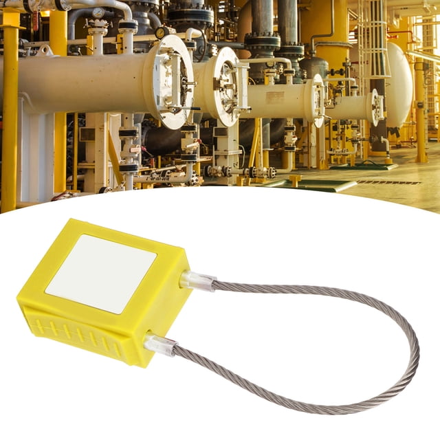 Lockout Lockout Tagout Cable Locks 85mm Shackle Steel Safety Padlock with 2 Key for Equipment Maintenance