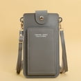 thumbnail image 2 of Stylago Crossbody Purses for Women Transparent Touchable Screen Cell Phone Shoulder Bags Ladies Portable Travel Shopping Wallet Grey, 2 of 7