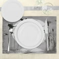 thumbnail image 3 of Ambesonne Grunge Place Mats Set of 4, Heron Birds, Standard Size, Black Grey, 3 of 6