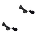 thumbnail image 4 of Matsuzay mini micrófono con cable collar altavoz externo clip-on solapa manos libres discurso micrófono conferencia conferencia 5pcs / negro 5 piezas/negro 2Conjunto, 4 of 6