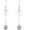 G192-S925 Platinum plated, variant on Gracee JUN S925 Copper Gold/Platinum Plated Ball Cubic Zirconia Long Fish Hook Ear Needle Drop Earrings for Women Party Accessory