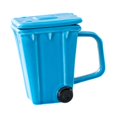 thumbnail image 3 of Taza de café taza diaria taza de té de agua taza matutina con tapa cubierta de agua en tazas para pastillas para el desayuno de jugo de fiesta café Azul, 3 of 8