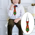 thumbnail image 6 of Milageto Merry Christmas Tie Fancy Dress Festive Theme Tie for Masquerade Ages 3-10 Years Red Xmas Tree, 6 of 8