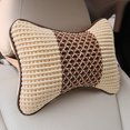 thumbnail image 3 of Almohada para el cuello y el reposacabezas de seda helada para el coche, par de almohadas para el asiento del coche, almohada de hueso transpirable de verano, suministros para el interior del coche, 3 of 4