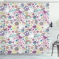 thumbnail image 1 of Ambesonne Hipster Shower Curtain, Sixties of Peace, 69"Wx75"L, Multicolor, 1 of 3